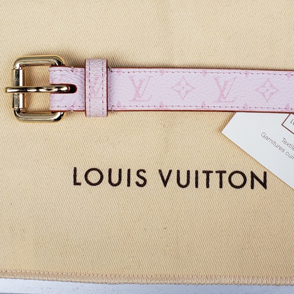 Louis Vuitton Pink Monogram Belt - Picture 2 of 4